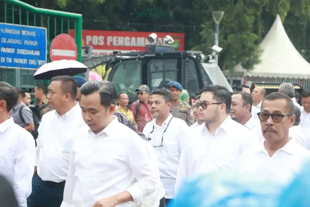 Gladi bersih pelantikan serentak Kepala Daerah (KDH) dan Wakil Kepala Daerah (WKDH) hasil Pilkada 2024 digelar di kawasan Monas