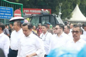 Air Hujan Warnai Gladi Bersih Pelantikan Kepala Daerah