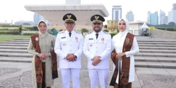 Nurochman dan Heli Suyanto resmi dilantik langsung oleh Presiden Prabowo sebagai Pasangan Wali Kota Batu dan Wakil Wali Kota Batu