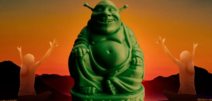 Dikira patung Buddha, Wanita asal Filipina sembah patung shrek 4 tahun!