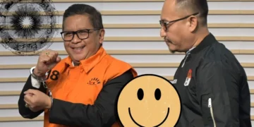 Hasto Senyum saat ditangkap KPK