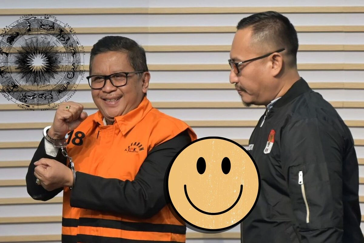 Hasto Senyum saat ditangkap KPK