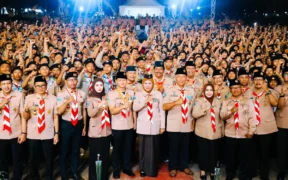 Khofifah di Hari Kepanduan Sedunia