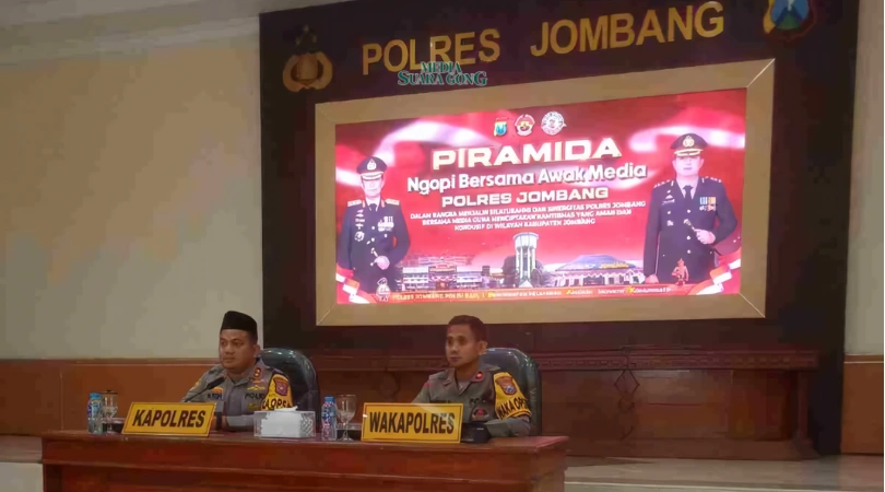 Kapolres Jombang Pererat Sinergi dengan Media Lewat Piramida (Media Suaragong)