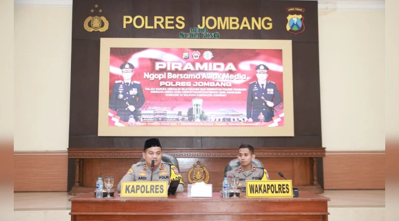 Kapolres Jombang Pererat Sinergi dengan Media Lewat Piramida (Media Suaragong)