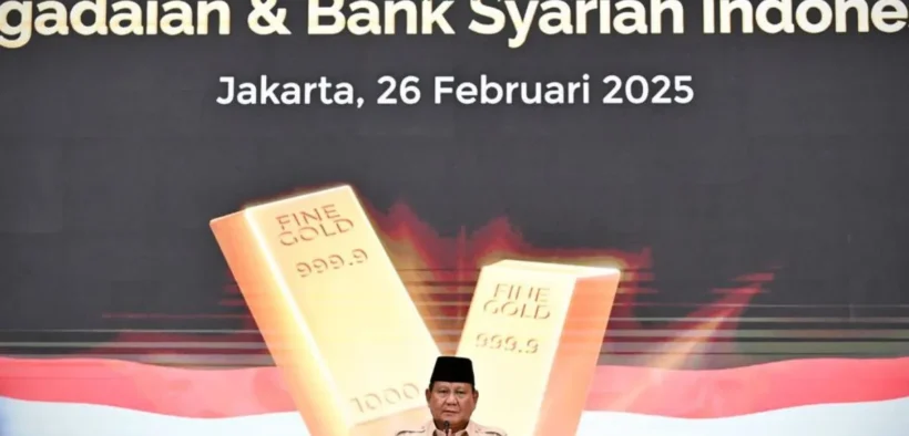 Presiden Prabowo Resmikan Bank Emas Pertama di Indonesia