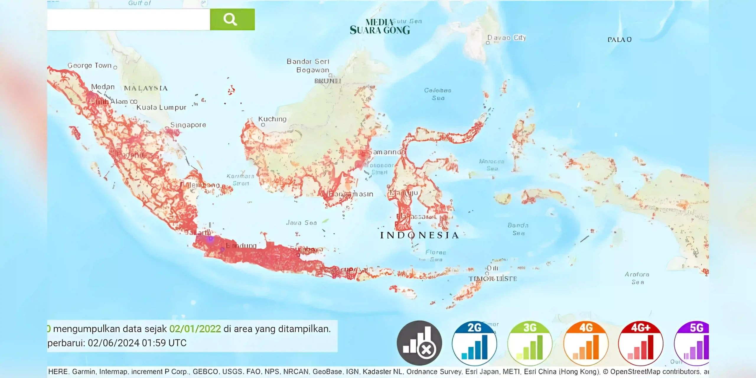 Kecepatan internet di Indonesia masih tertinggal dibandingkan negara-negara lain di Asia Tenggara