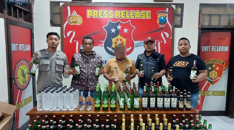 Polres Jombang Perangi Miras, Dimulai dari Internal Kepolisian (Media Suaragong)