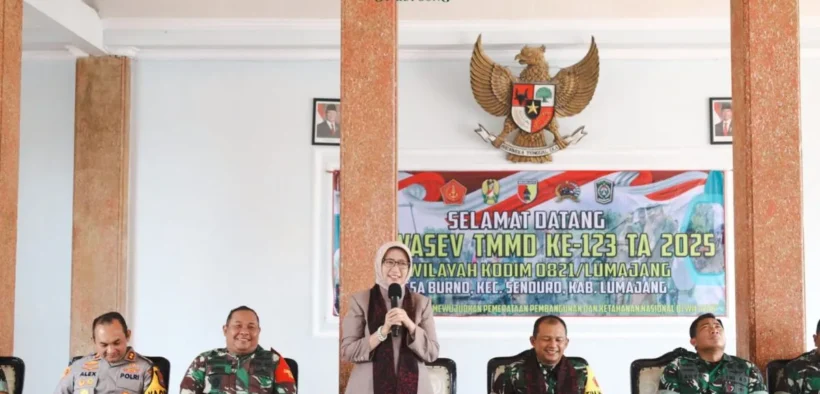 Bupati Lumajang Apresiasi Program TMMD ke-123 di Desa Burno