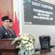 Wali Kota Batu Nurochman dan Wakil Wali Kota Batu Heli Suyanto menghadiri Rapat Paripurna DPRD bahas Visi untuk membangun Kota Batu