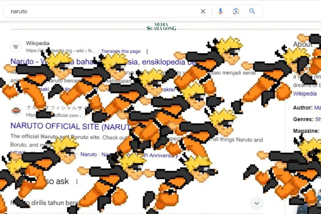 Google Rayakan Ulang Tahun ke-25 Naruto dengan Easter Egg Unik