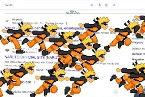 Google Rayakan Ulang Tahun ke-25 Naruto dengan Easter Egg Unik