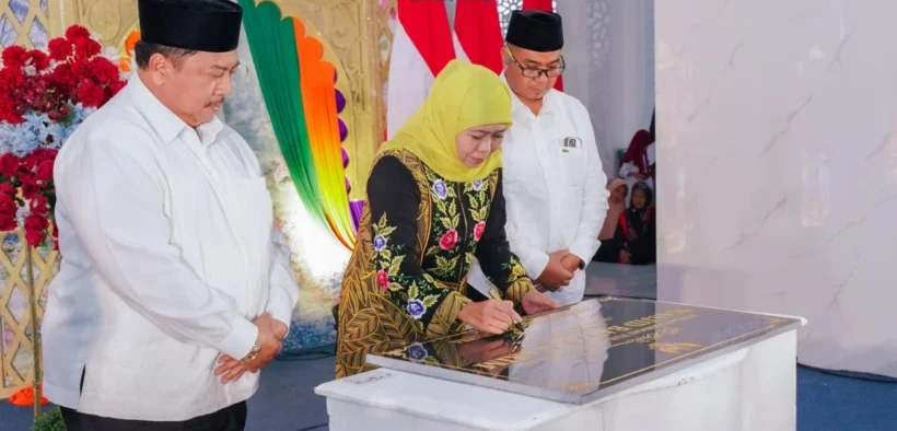 Gubernur Khofifah Resmikan Masjid Ba'i Al Karim, Harap Jadi Pusat Kegiatan Keislaman