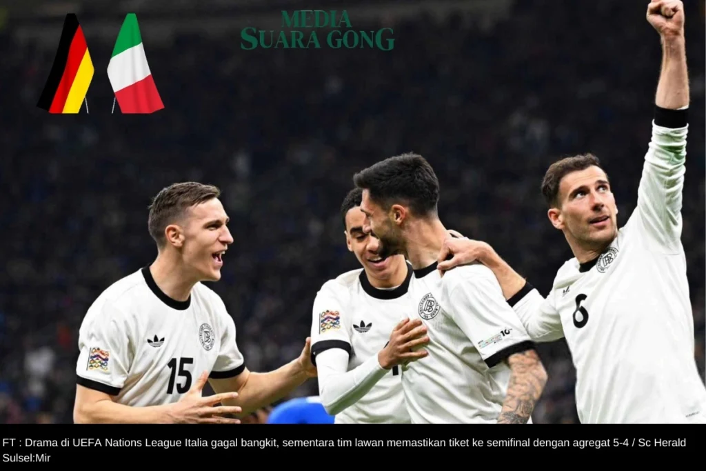 UEFA Nations League: Italia Gagal Comeback, Jerman Lolos ke Semifinal