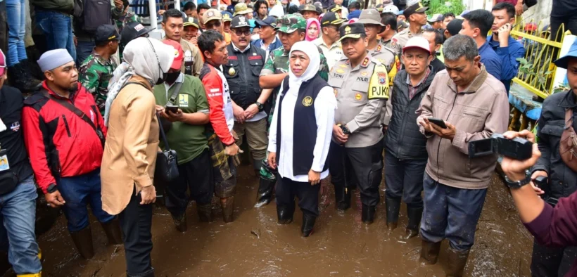 Khofifah datangi lokasi banjir Gresik