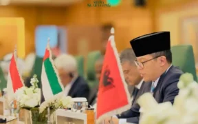 Menteri Luar Negeri (Menlu) Sugiono menghadiri Konferensi Tingkat Menteri Luar Biasa (KTM-LB) OKI, Bahas perjuangan rakyat Palestina.