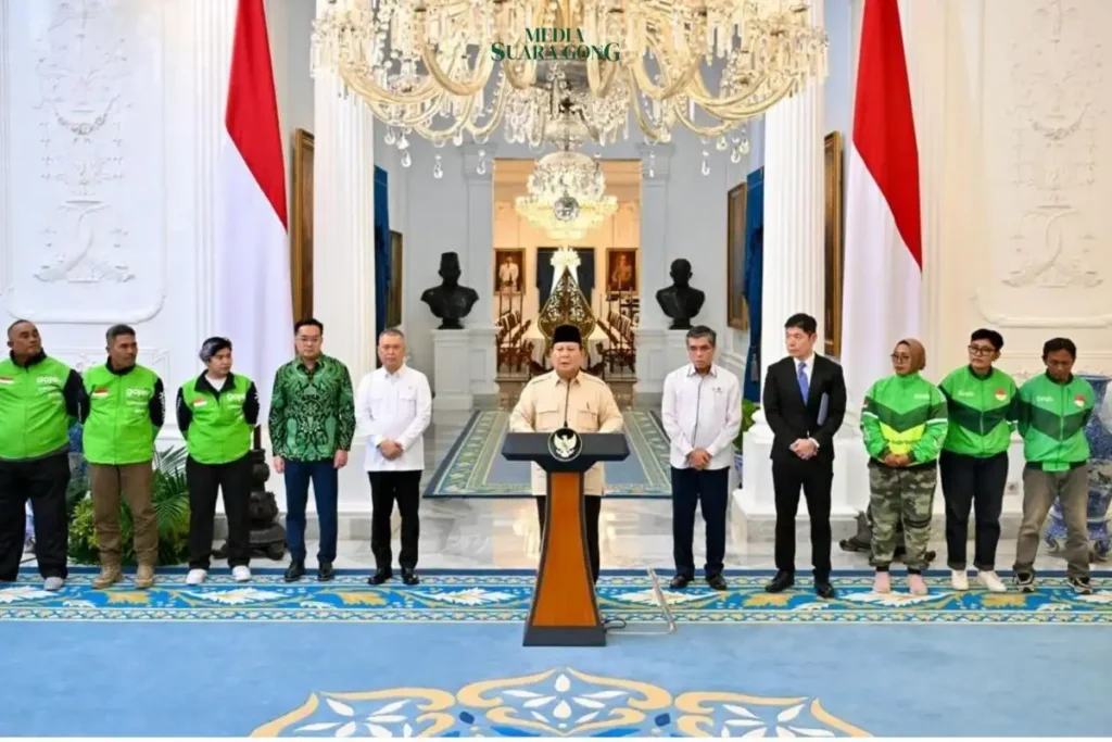 Prabowo Imbau Perusahaan Tambah Bonus Hari Raya Driver Ojol