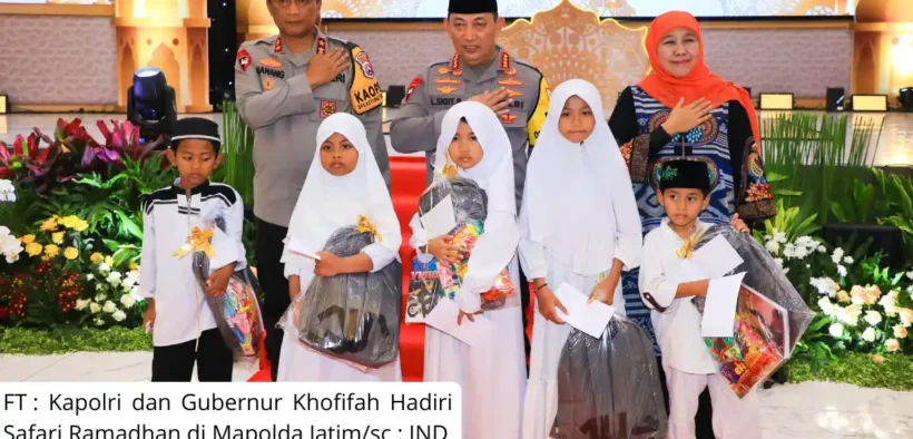 Kapolri dan Gubernur Khofifah Hadiri Safari Ramadhan di Mapolda Jatim