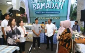 Festival Kuliner Gubukan Outdoor Ramadhan 2025 resmi dibuka di halaman Gedung Pertemuan Paseban Sena Probolinggo.