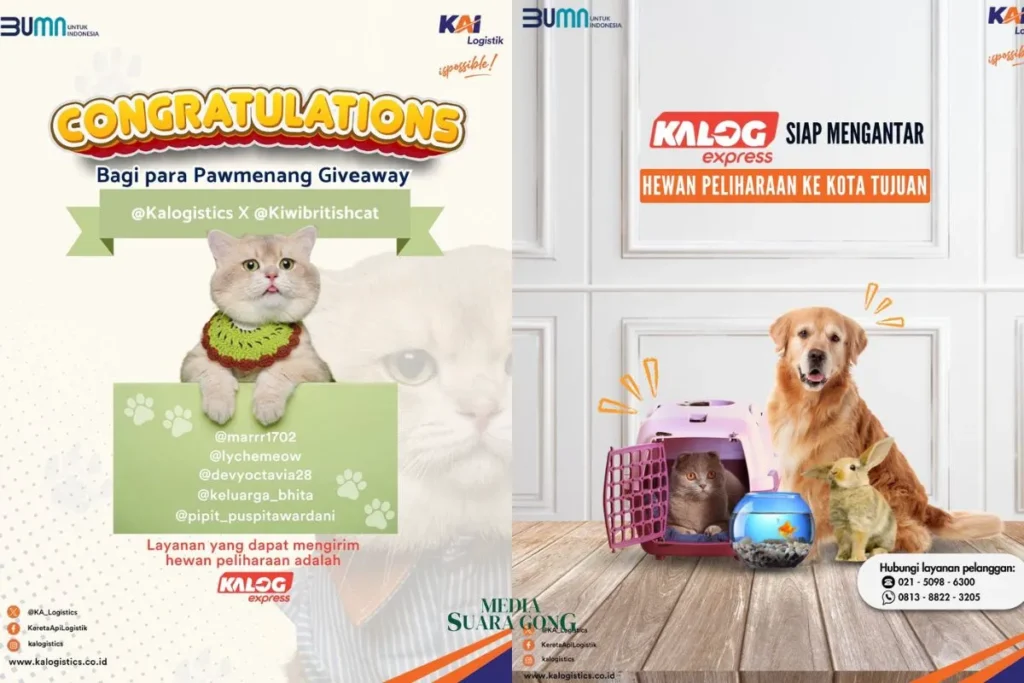 KAI Logistik Sediakan Layanan Pengiriman Hewan Peliharaan Saat Lebaran