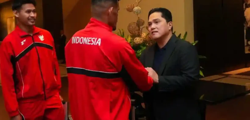 Erick Thohir resmi melepas Timnas Indonesia sebelum bertolak menuju Australia dalam lanjutan Kualifikasi Piala Dunia 2026 zona Asia.