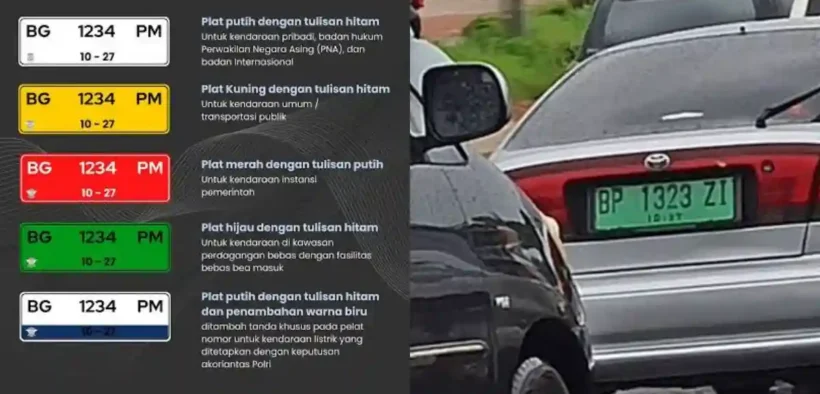 Plat Nomor Hijau Hanya Berlaku di 4 Wilayah: Ini Penjelasannya!