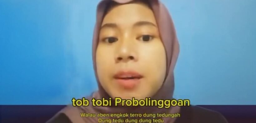 Seorang netizen asal probolinggo menyanyikan lagi tob tobi versi madura