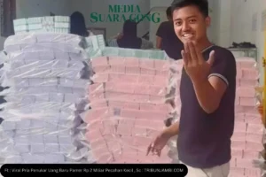 Viral Pria Penukar Uang Baru Pamer Rp 2 Miliar Pecahan Kecil