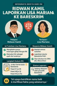 Infografis/Ilustrasi Kasus Ridwan Kamil dan Lisa Mariana