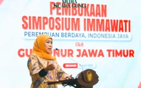 Khofifah dalam Simposium IMMwati di Surabaya (Foto oleh: Wahyu)