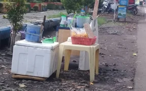 Kondisi trotoar Jalan Cokroaminoto di Probolinggo (Foto oleh: duh)