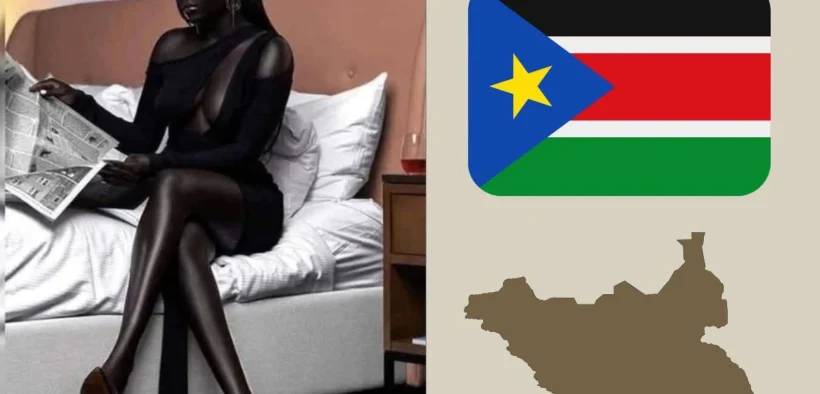 Nyakim Gatwech model asal Sudan Selatan (Ilustrasi oleh: Galih)