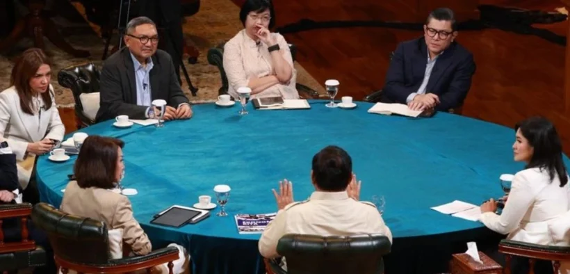 Prabowo Subianto Menjawab Pertanyaan Tujuh Jurnalis Senior