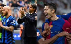 Prediksi starter line up Inter Milan dan Barca besok (Ilustrasi oleh: Galih)