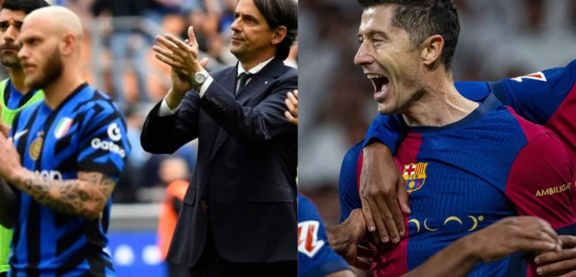 Prediksi starter line up Inter Milan dan Barca besok (Ilustrasi oleh: Galih)