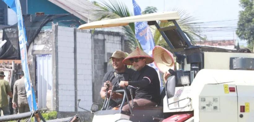 Sentuhan Teknologi Pada Panen Raya Padi di Probolinggo