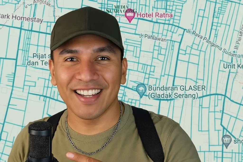 Unedo Rezki Nanda, seorang kreator konten mengajak para pengikutnya menyusuri beberapa titik jalanan di Kota Probolinggo