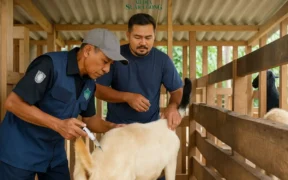 Menjelang Hari Raya Idul Adha 2025, Dinas Pertanian Kabupaten Probolinggo intensif melakukan vaksinasi PMK terhadap hewan ternak.