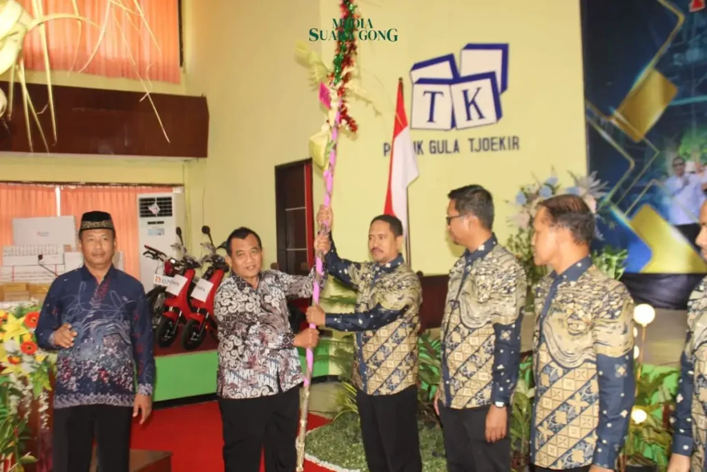 PT Sinergi Gula Nusantara (SGN) Pabrik Gula Tjoekir gelar tasyakuran buka giling 2025, Selasa (29/4) di Graha Karya PG Tjoekir