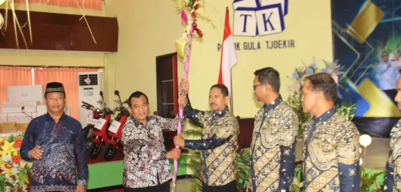 PT Sinergi Gula Nusantara (SGN) Pabrik Gula Tjoekir gelar tasyakuran buka giling 2025, Selasa (29/4) di Graha Karya PG Tjoekir