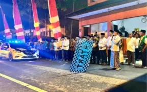 Bupati Mojokerto berangkatkan jamaah haji sebanyak 752 jamaah (Foto oleh: Til)