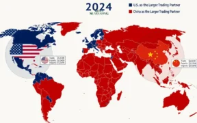 China Geser Dominasi Dagang AS, Kuasai Perdagangan Global 2024