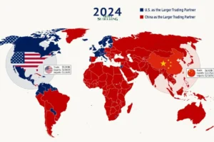 China Geser Dominasi Dagang AS, Kuasai Perdagangan Global 2024