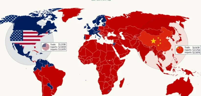 China Geser Dominasi Dagang AS, Kuasai Perdagangan Global 2024