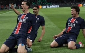 Fabian Ruiz mencetak gol untuk PSG semalam (Tangkap Layar oleh: Galih)