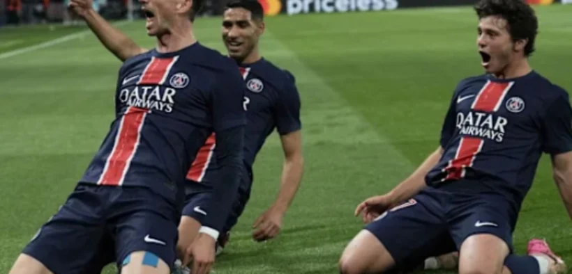 Fabian Ruiz mencetak gol untuk PSG semalam (Tangkap Layar oleh: Galih)