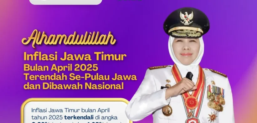 Gubernur Khofifah Inflasi April 2025 Terendah se-Pulau Jawa dan Dibawah Nasional