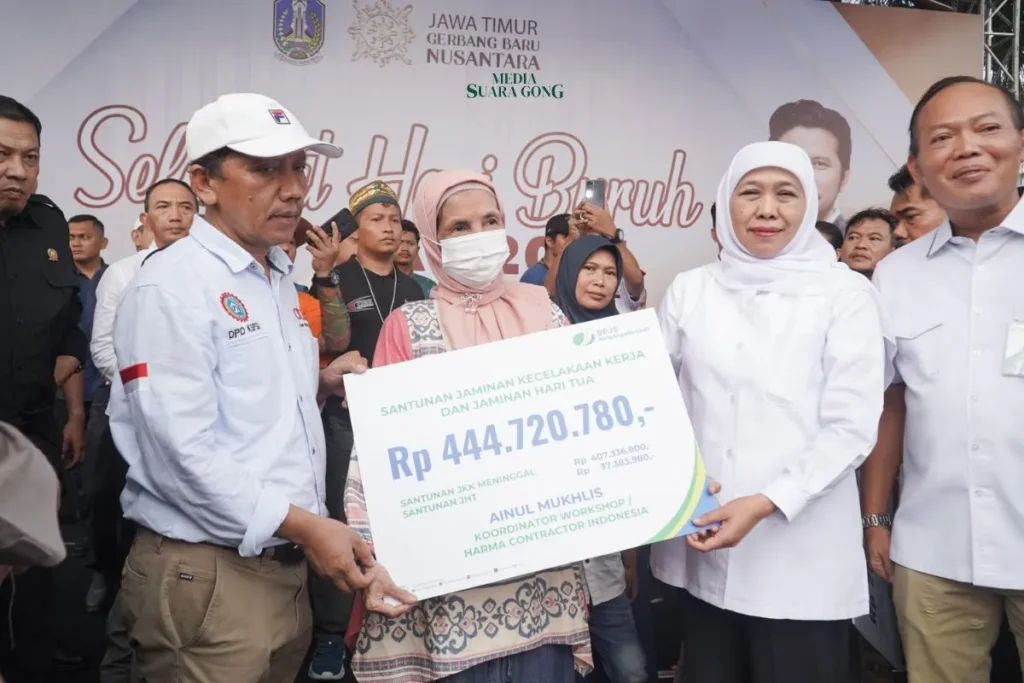 Gubernur Khofifah dan Buruh Jatim Sepakati 17 Tuntutan di Hari Buruh