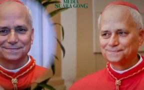 Kardinal Robert Prevost terpilih sebagai Paus Leo XIV (Tangkap Layar oleh: Galih)