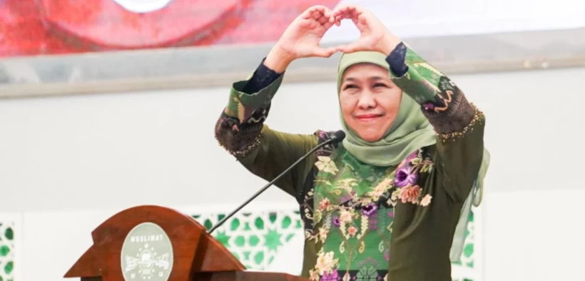 Khofifah mengunjungi harlah Muslimat NU ke 79 di Kabupaten Malang (Foto oleh: Wahyu)